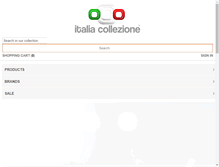 Tablet Screenshot of italiacollezione.com